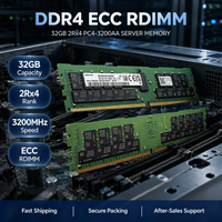   Mémoire serveur 32 Go DDR4-3200 ECC RDIMM 2Rx4 d'origine, reconditionnée, non utilisée, compatible avec HPE, Dell, Supermicro et autres serveurs