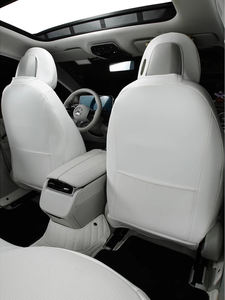 Housses de siège sur mesure pour accessoires de voiture, 5 places, cuir de luxe, compatibles avec Mercedes Benz EQE Classe 350 500 300 AMG Berline SUV - Product Image 2