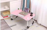 Table de lit portable convertible en métal pour ordinateur portable avec design pliable réglable