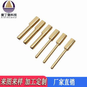 Terminal de Conexión Rápida de Latón Chapado en Oro de 2.0 mm, Forma de Herradura, Conector de Alta Conductividad - Product Image 5