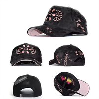 Gorra de Calidad Original de 5 Paneles con Logotipo del Cliente, Logotipo Bordado en 3D, Patrón de Monstruo, Gorra de Béisbol Belico con Visera de Gamuza y Pedrería