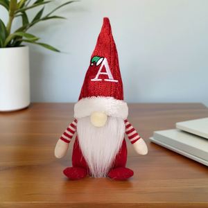 Handmade Hot Selling Nordic Christmas <b>Gnome</b> Decor Set Knitted Hat Letter Doll Rudolph Santa Figurines Holiday Table Ornament - Product Image 4