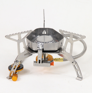 Plancha automática plegable de una pieza para acampar al aire libre portátil Mini estufa de gas quemador con dispositivo de encendido - Product Image 6