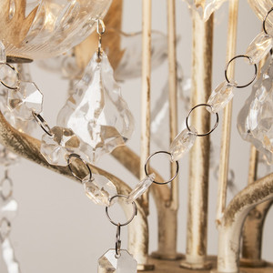 Lámpara de Araña LED de Lujo, Color Blanco, para el Hogar, Estilo María Teresa, Decorativa, de Acrílico, Moderna, de Cristal - Product Image 4