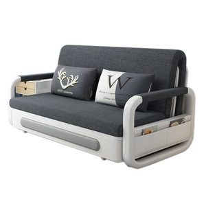 Moderno divano letto componibile soggiorno sala da pranzo in tessuto di legno imbottitura in schiuma caratteristica reclinabile per la casa dell'hotel sala da bagno adatto - Product Image 1