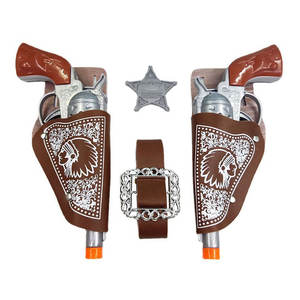 Juguete de Rifle de Halloween para Niños, Pistolas de Vaquero, Fundas, Disfraz de Vaquero del Oeste, Juego de Roles con Cinturón para Niños Pequeños - Product Image 1