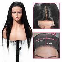 Perruque Bob 4x4 en cheveux humains vierges Remy vietnamiens, frontale transparente Full Lace HD, densité 180% 250%, lisse ou bouclée