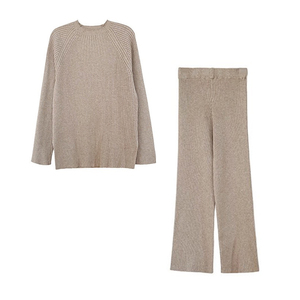 <span class=keywords><strong>Ensemble</strong></span> <span class=keywords><strong>de</strong></span> deux pièces en tricot personnalisé pour l'automne et l'hiver, <span class=keywords><strong>ensemble</strong></span> <span class=keywords><strong>de</strong></span> pyjama long à manches longues, <span class=keywords><strong>ensemble</strong></span> <span class=keywords><strong>de</strong></span> <span class=keywords><strong>pantalon</strong></span> en tricot pour femmes - Product Image 4