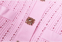 AIMEISI Hotselling Boutique Vêtements Patchwork Tricot à Manches Longues Moulante Femmes Robes Longues Élégante Robe Dames