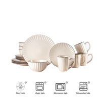 Assiette de petit-déjeuner écologique personnalisée, vaisselle de haute qualité, faible MOQ, ensemble de vaisselle blanche en relief, vaisselle de cuisine, assiettes et bols