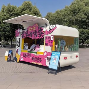 Hot Bán Di Động Thực Phẩm Xe Tải Trailer Kiosk Snack Thực Phẩm Ice Cream Hot Dog Bánh Hamburger Chip Nhanh Chóng Thực Phẩm Thép Không Gỉ Hỗ Trợ - Product Image 4