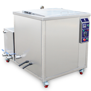 Skymen ODM Limpiador ultrasónico industrial 95 galones 3600W con sistema de filtrado para piezas de motor de automóvil Cilindro Eliminación de aceite y polvo - Product Image 1