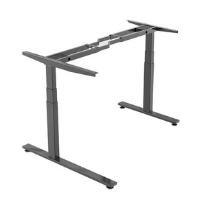 Corner Electric Height <b>Adjustable</b> L Shaped Desk 2A3S Dual Motor Frame Metal Powder Coated Home Office Workstation - Product Image 5