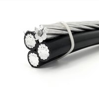 Cable aéreo de aluminio ABC Triplex, aislamiento XLPE de 2 núcleos, 16mm2, aislamiento XLPE de baja Voltage-2Cores de 16mm2