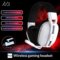 Headset Gaming W1 Stok Tersedia-Grosir, Peredam Kebisingan Aktif, Kabel & Nirkabel, Over Ear