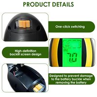 Testeur de sol 4-en-1 de haute qualité (température/humidité/pH/salinité) avec écran LCD rétroéclairé, plage d'humidité 0%-80% HR