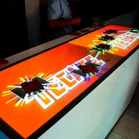 Système de projection interactif pour salle immersive, table de jeu pour restaurant, club, fête, mariage