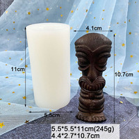 B-5076-1 Halloween Grimace visages Diable Résine Gâteau Silicone Plâtre savon Bougie Moule Aromathérapie pour 3D Moule