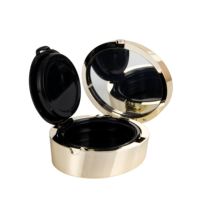 Boîtier de fond de teint rond A811 en plastique ABS, étui à poudre, conteneur cosmétique avec miroir et éponge, couleur nude, prix