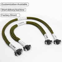 Ensemble de câbles de connexion M80 avec verrouillage par vis et longueur de câble personnalisée, structure de connexion en deux parties