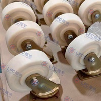 Roue pivotante industrielle robuste en nylon et polyuréthane à roulement à billes, 6, 8 et 10 pouces, pour la logistique
