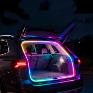 Bande lumineuse LED universelle 4m pour <span class=keywords><strong>voiture</strong></span>, éclairage <span class=keywords><strong>d</strong></span>'ambiance RGB à <span class=keywords><strong>d</strong></span>éfilement, flexible pour coffre de <span class=keywords><strong>voiture</strong></span>, effet eau courante - Product Image 2