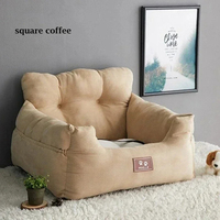 Siège de voiture pour chien avec ceinture de sécurité, coussin universel quatre saisons pour animaux de compagnie, lavable, pour chiens et chats, lit de canapé, matelas de voyage