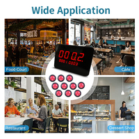 Système d'appel sans fil pour restaurant, sonnette d'appel étanche pour serveurs, usage commercial pour café et bar