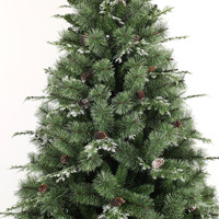 Grand sapin de Noël artificiel en PVC floqué, de haute qualité, effet neige, pour la décoration des hôtels et centres de conférence
