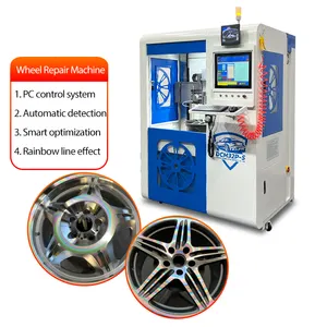 Elektrische Velg Rechtzetten Diamond Cut Velg Overspuiten Wiel Reparatie Draaibank Machine Leveranciers DCM32P-S