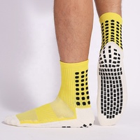 Chaussettes de football antidérapantes avec logo personnalisé, chaussettes de sport à adhérence, chaussures de sport durables pour le football, la gym, l'entraînement