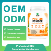 Poudre de protéines de lactosérum OEM Orange Clear 3000g, faible en sucre, faible en matières grasses, sans arômes artificiels, nutrition sportive, marque privée
