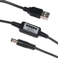 Câble d'alimentation convertisseur élévateur de tension 5V vers 12V 24V, prise USB mâle vers connecteur DC 5.5*2.1mm mâle