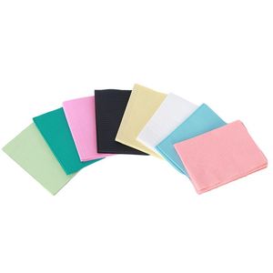 Toallas desechables para tatuajes de 33x45cm, de tres capas, negras, para decoración de uñas y uso en restaurantes, toallas gruesas de un solo uso. - Product Image 5