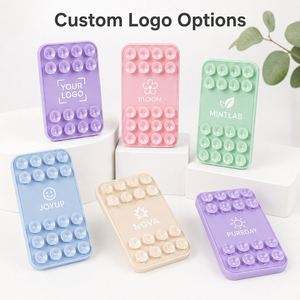 Soporte de silicona con ventosa y logotipo personalizado para teléfono móvil, juguete antiestrés para espejos y superficies de vidrio, uso diario - Product Image 2