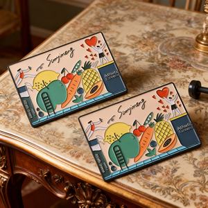 Aimants de réfrigérateur en métal noir personnalisés avec des motifs de dessins animés mignons, adaptés aux cadeaux promotionnels - Product Image 1