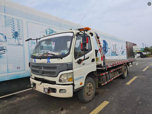 Camión Grúa de <span class=keywords><strong>Plataforma</strong></span> Plana Diésel Foton Usado Barato de 3-15 Toneladas con Cabrestante Hidráulico 4x2 y Transmisión Manual en Venta - Product Image 1