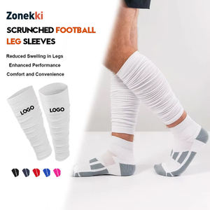 OEMカスタムスクランチフットボールレッグスリーブ（メンズ用）デザイナーロゴサッカーソックススリーブ脚プロテクターふくらはぎコンプレッションスリーブ（メンズ用） - Product Image 1