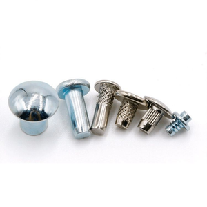 Rivets à broches moletées en acier inoxydable 304, connexion droite personnalisée - Product Image 1