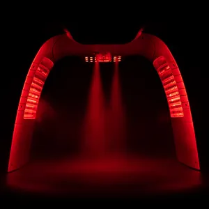 صالون تجميل بتصميم جديد يستخدم 7 ألوان بضوء أحمر LED معدات تجميل لعلاج الوجه