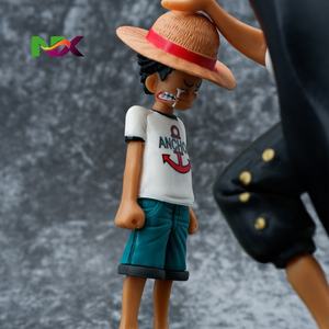 Figura de Luffy y Shanks de <span class=keywords><strong>One</strong></span> <span class=keywords><strong>Piece</strong></span>, Modelo de Coche, Escena de Golpeo de Cabeza, Estatua de Acción, Decoración de Anime, Regalo - Product Image 3