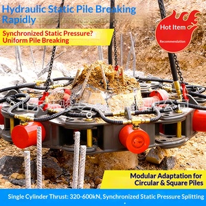 reinforced concrete pile cutting machine <b>square</b> pile retaining reinforcement cutting machine digging machine hydraulic pile - Product Image 2