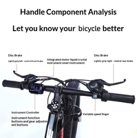 Vélo de route électrique 250W 36V à pneus larges de 26 pouces, 21 vitesses, VTT électrique, modèle 2026, vente chaude, du fabricant chinois