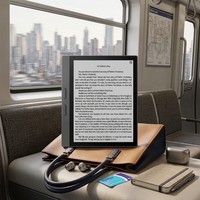 Lector de Libros Electrónicos de 7 Pulgadas con Pantalla de Tinta Electrónica, Android 11, 300PPI, Luz de Lectura Frontal, Botones Físicos para Pasar Páginas, WiFi 6, OEM, ODM