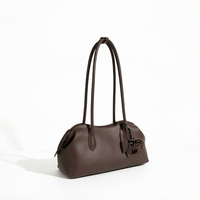 Sac à bandoulière de luxe en cuir véritable pour femme, style vintage, personnalisable avec logo, en cuir de vachette pleine fleur, sac à main sous le bras