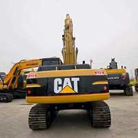 Excavatrice sur chenilles d'occasion CAT 320B, 20 tonnes, moteur Caterpillar, faible nombre d'heures de travail, vente en gros, engin de construction