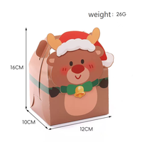 Boîte à bonbons de Noël de haute qualité, nouveau style - Design de boîte en papier d'emballage mignon, vente en gros d'usine, boîte cadeau de Noël mignonne