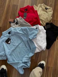 Polo Casual Versátil de Manga Corta para <span class=keywords><strong>Hombre</strong></span> y Mujer, Cuello Redondo, Transpirable e Impermeable, de Poliéster y Algodón para UE y EE. UU. - Product Image 3