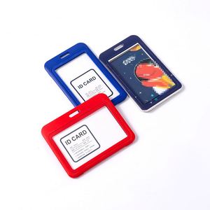 Card Holder, Sliding Holder Abs Work Badge Sleeve for Office, School, Factory, Id Credit Cards, Proximity Key Cards - Product Image 2