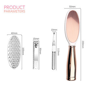 Kit de pedicura para Spa de pies 4 en 1 de alta calidad, limas de pie de pedicura de acero inoxidable personalizadas con herramientas de cuidado de pies de plástico en 1 - Product Image 6